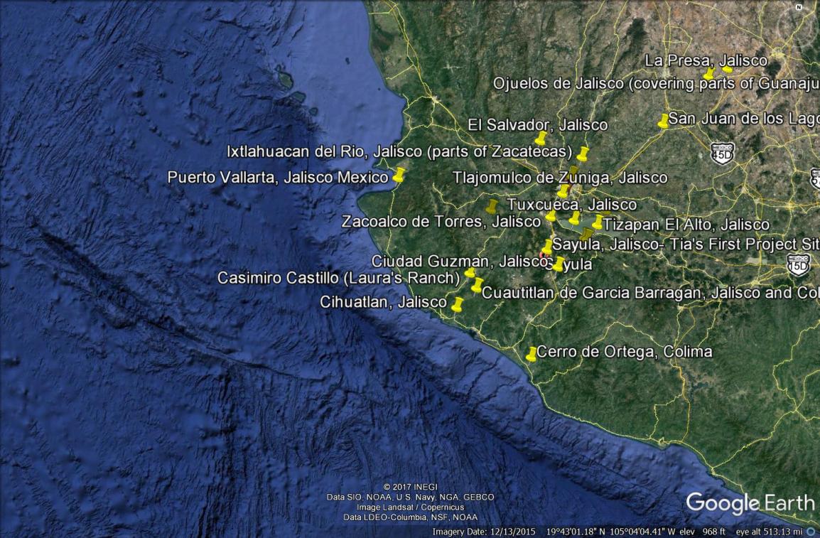Western Project Sites